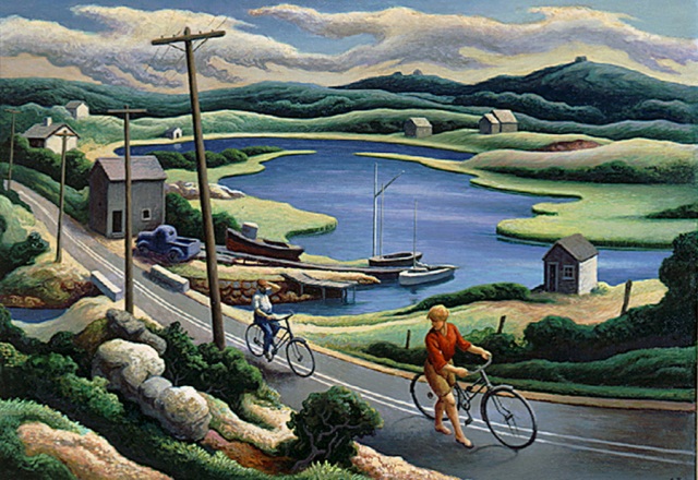 Thomas Hart Benton, The Bicyclers